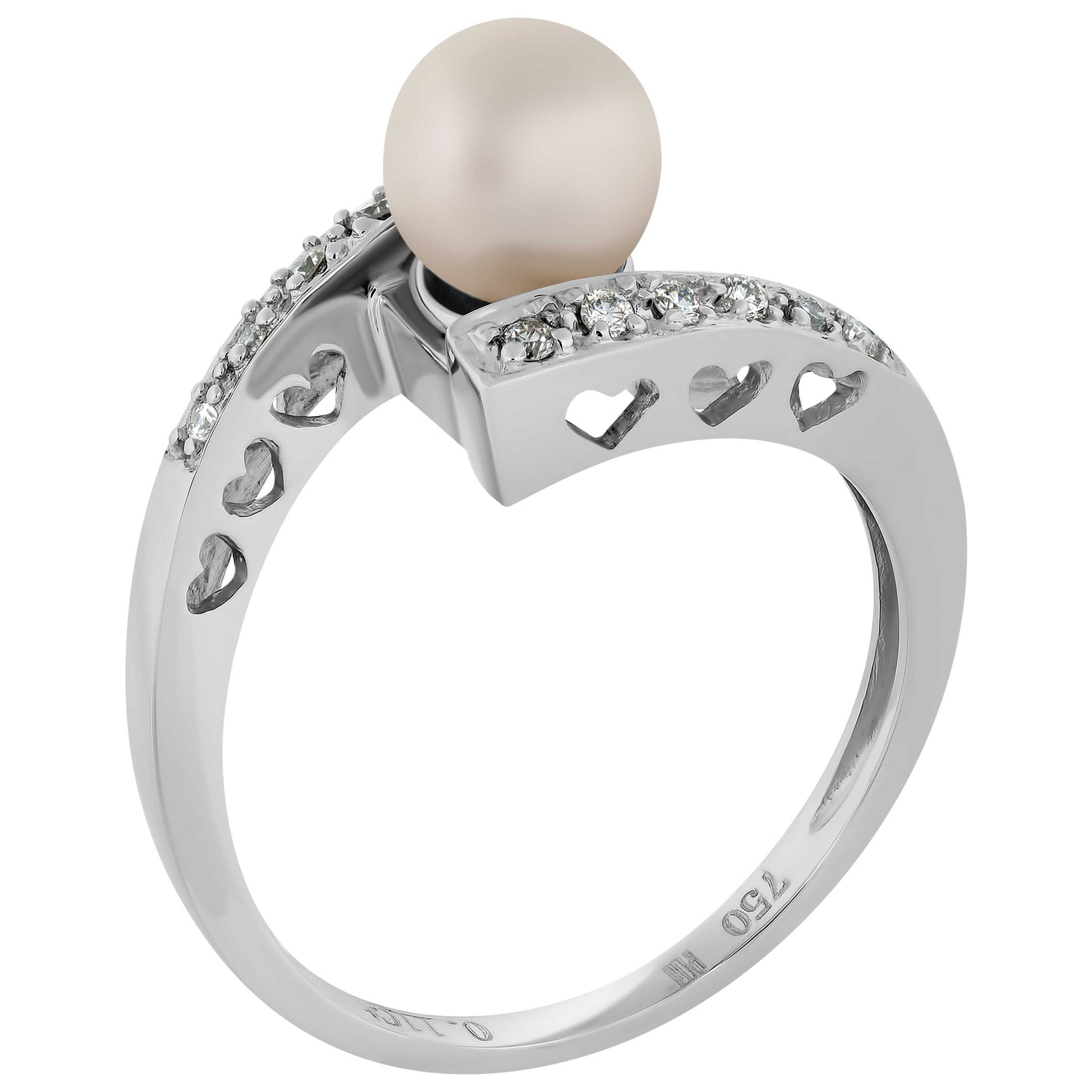 Front view of Piero Milano Elegant Women's Ring RIPD-109630-643.644