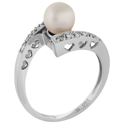 Front view of Piero Milano Elegant Women's Ring RIPD-109630-643.644