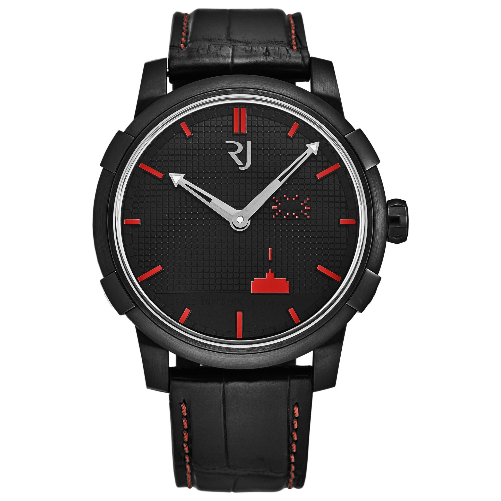 Front view of Romain Jerome Space Invader Men's Automatic Watch RJMAU.020.11