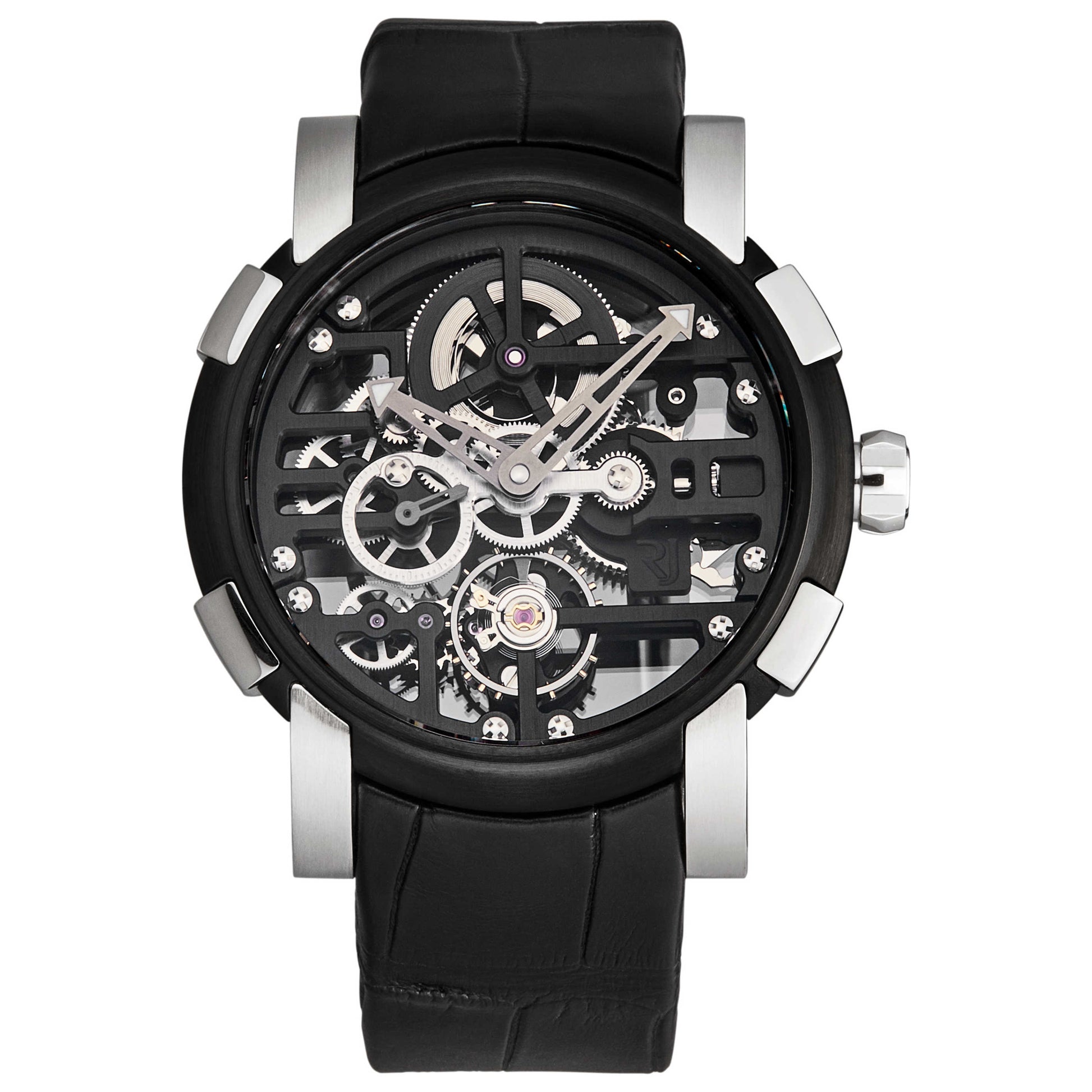 Front view of Romain Jerome Skylab Men's Manual-Wind Watch RJMAU.025.01