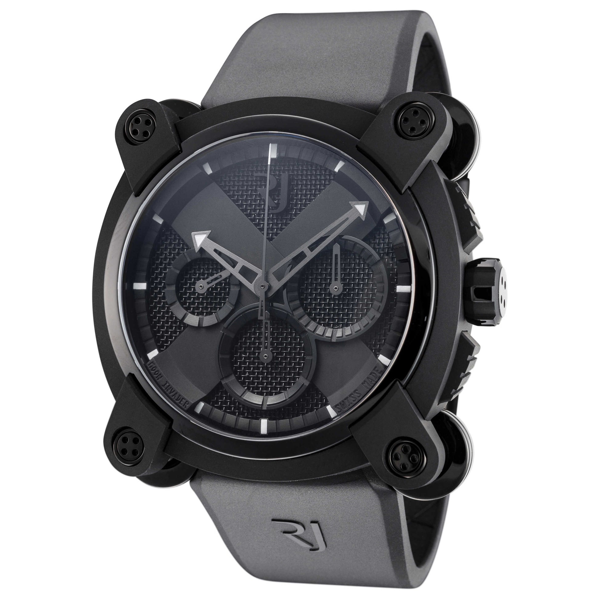 Front view of Romain Jerome Moon Invader Men's Automatic Watch RJMCHIN00101