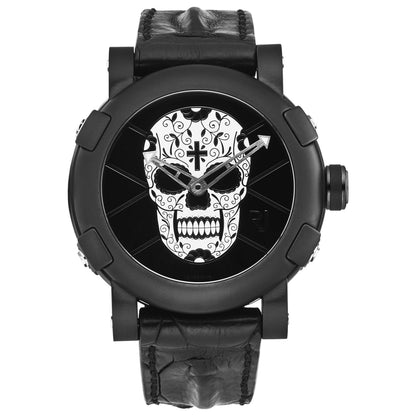 Front view of Romain Jerome Dia De Los M Men's Automatic Watch RJTAUFM.001.09
