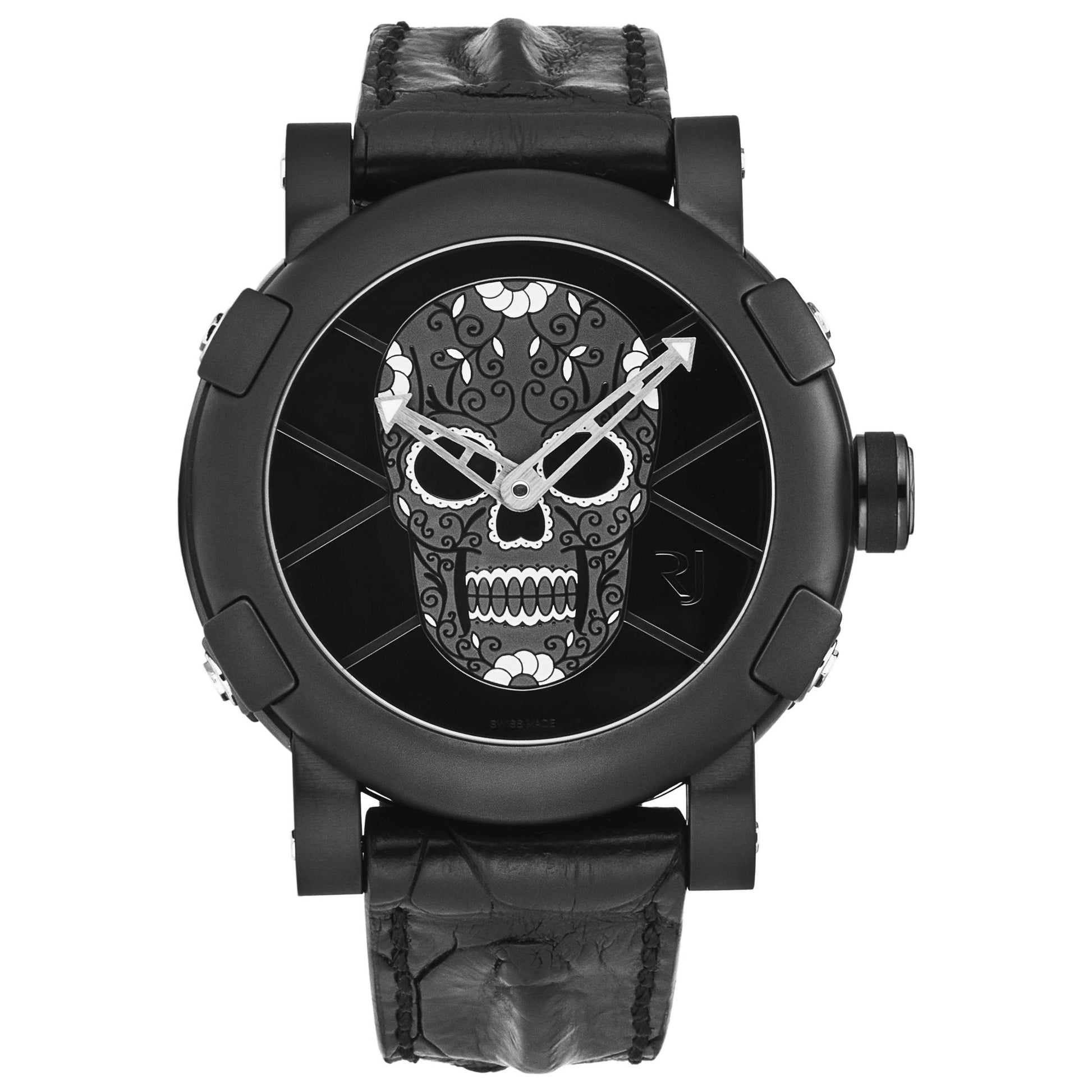Front view of Romain Jerome Dia De Los M Men's Automatic Watch RJTAUFM.001.10