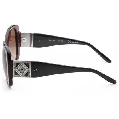 Left view of Ralph Lauren Fashion Women's Sunglasses RL8196BU-585513-55