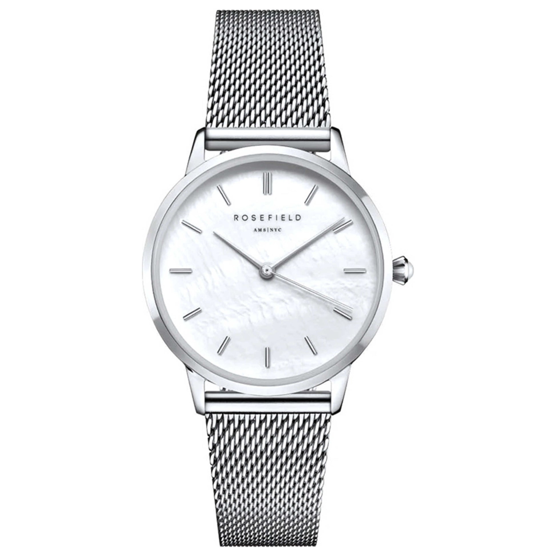 Front view of Rosefield Pearl Edit Women's Quartz Watch RMSMS-R08