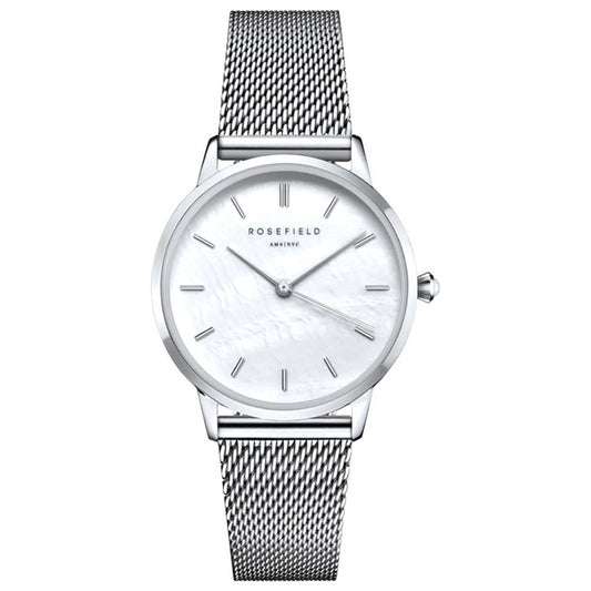 Front view of Rosefield Pearl Edit Women's Quartz Watch RMSMS-R08