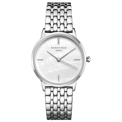 Front view of Rosefield Pearl Edit Women's Quartz Watch RMSSS-R02