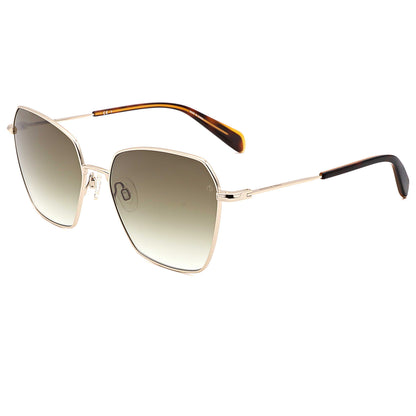 Front view of Rag & Bone Women's Sunglasses RNB1034-G-S-PEF-58