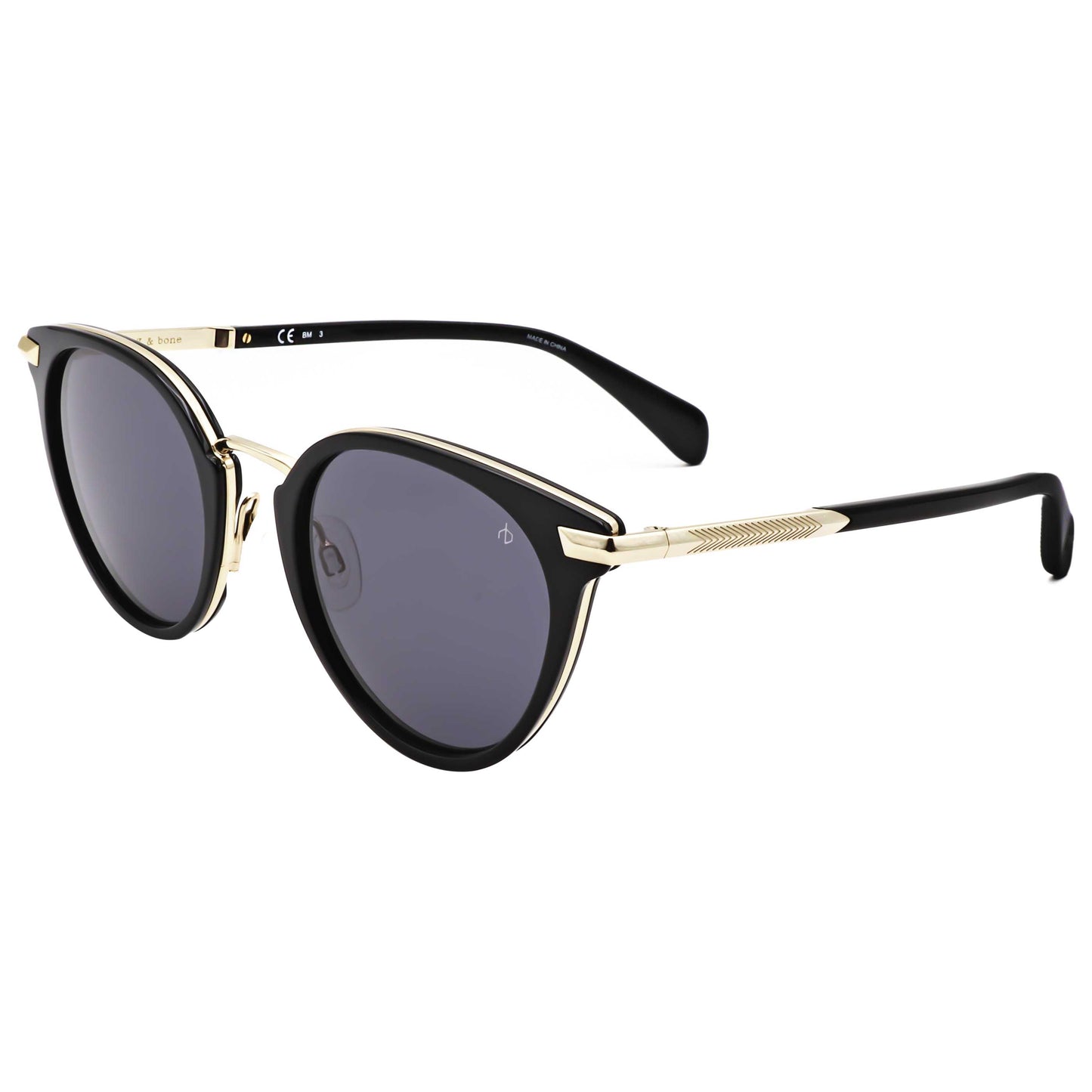 Front view of Rag & Bone Women's Sunglasses RNB1058-G-S-807-53
