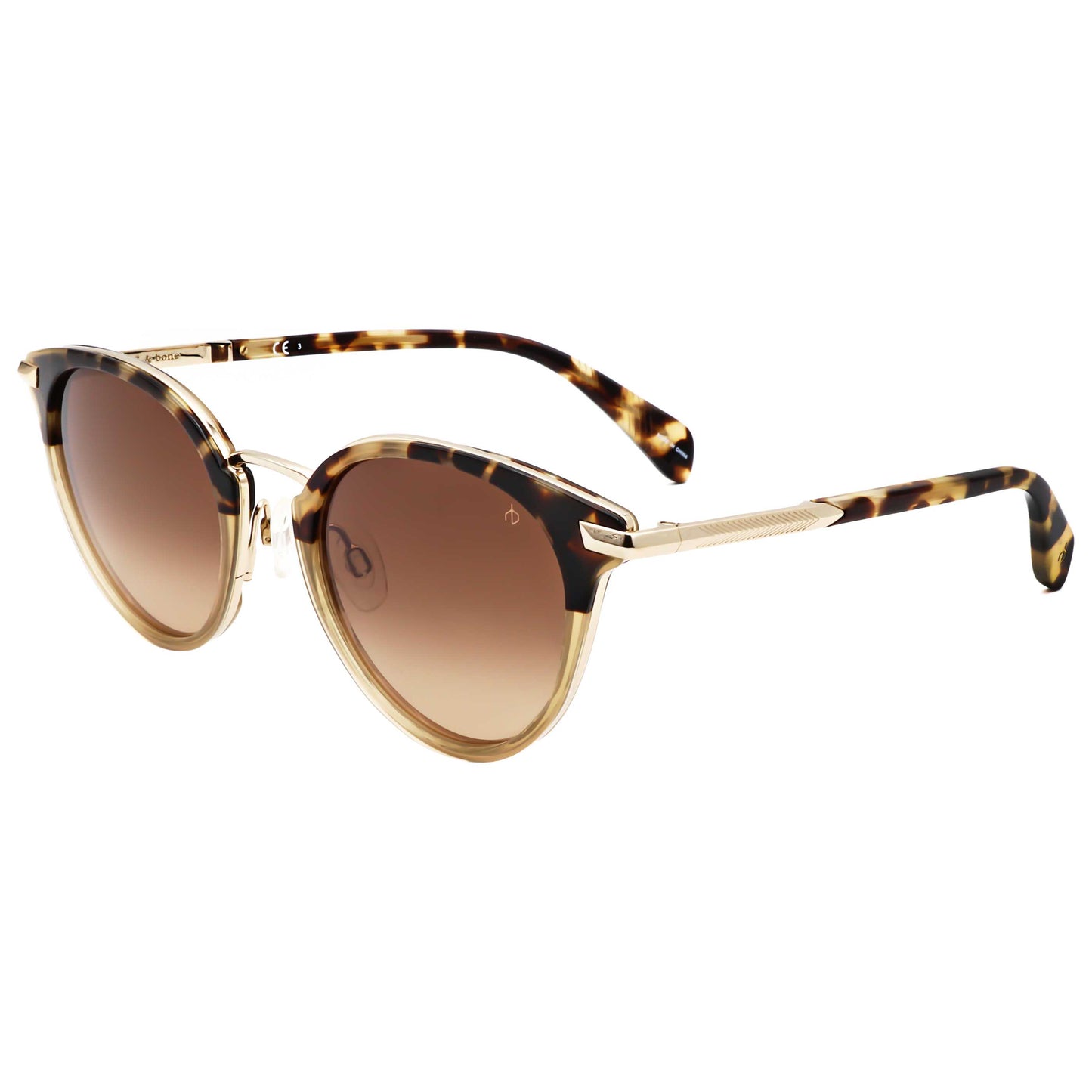 Front view of Rag & Bone Women's Sunglasses RNB1058-G-S-C9B-53