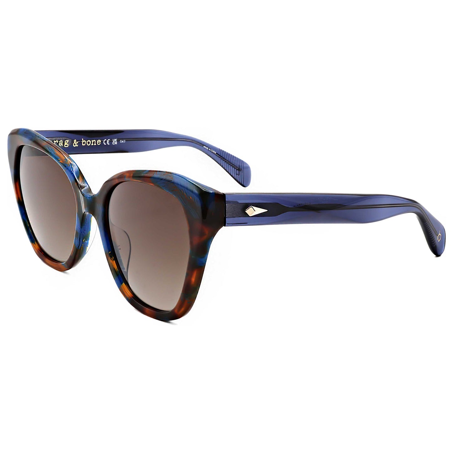 Front view of Rag & Bone Women's Sunglasses RNB1083-S-X8Q-54