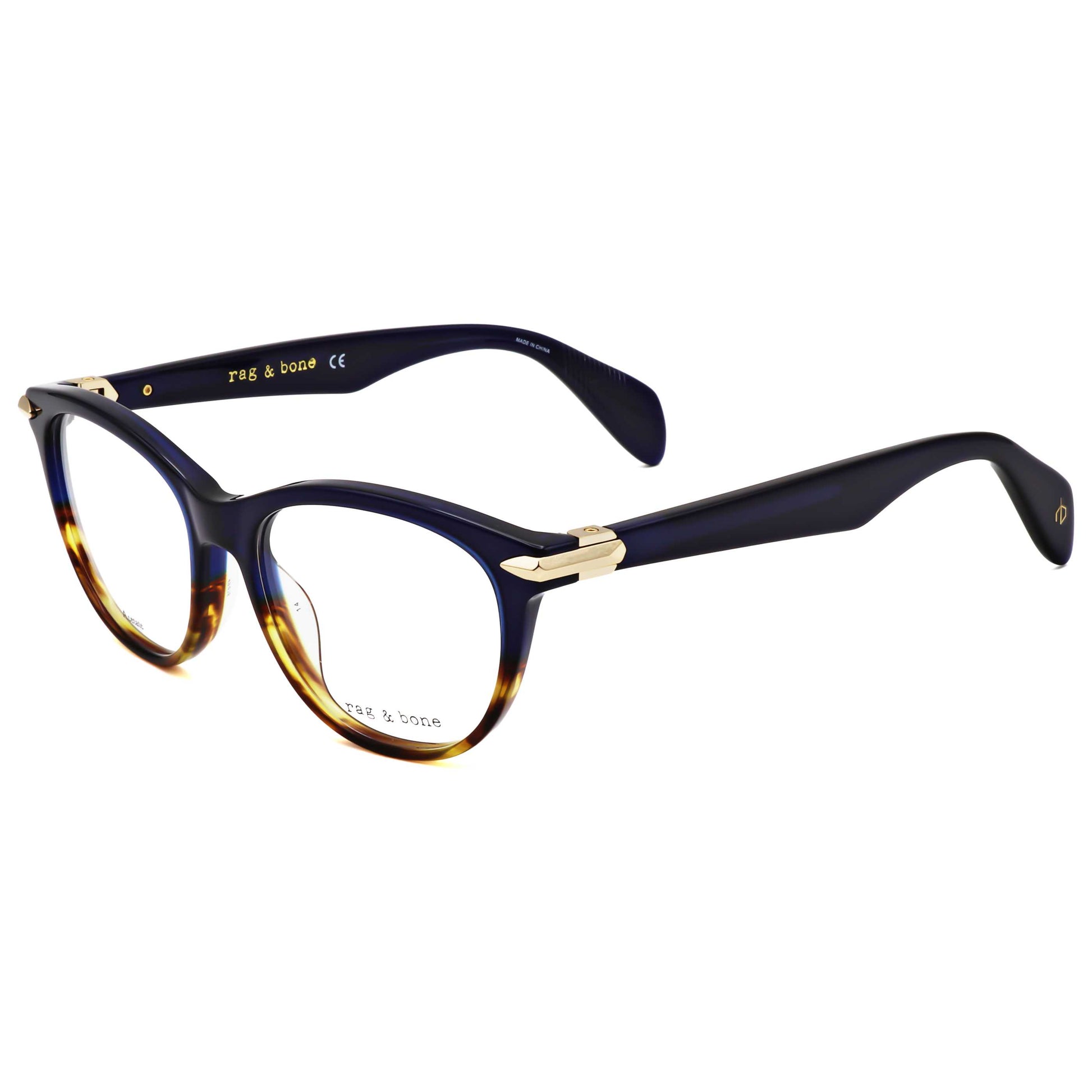 Front view of Rag & Bone Women's Opticals RNB3014-IPR-49