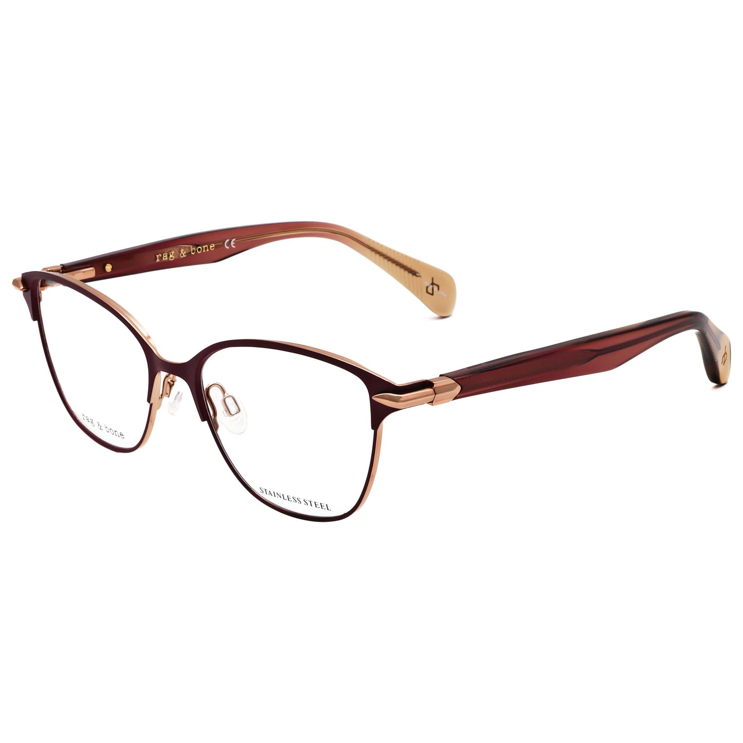 Front view of Rag & Bone Women's Opticals RNB3049-LHF-52