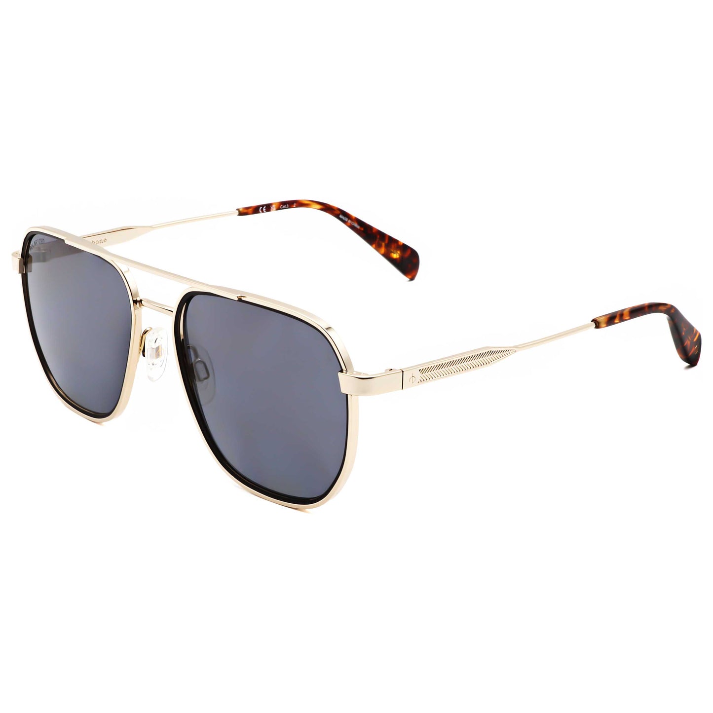 Front view of Rag & Bone Men's Sunglasses RNB5056-G-S-RHL-54