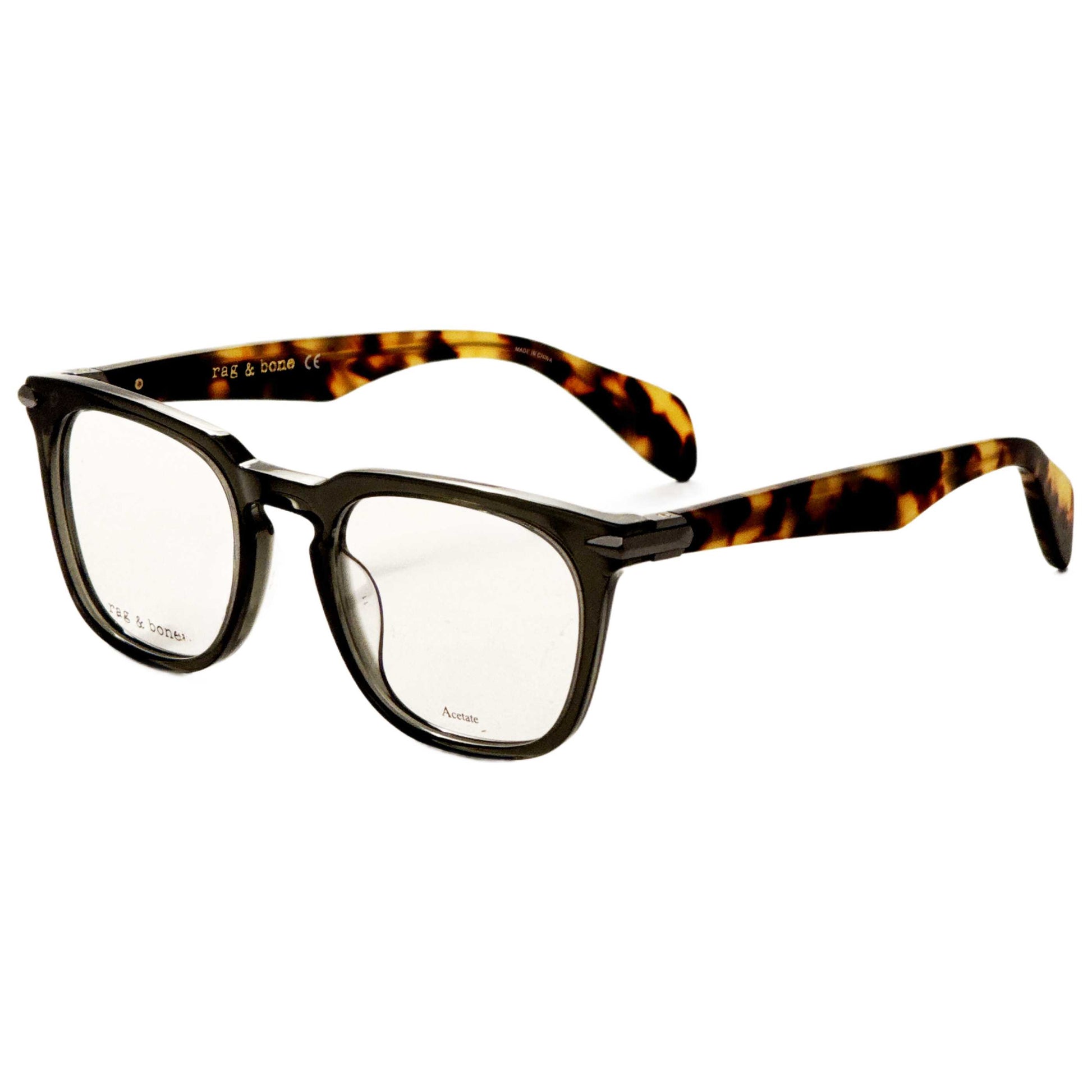 Front view of Rag & Bone Men's Opticals RNB7008-T6V-49