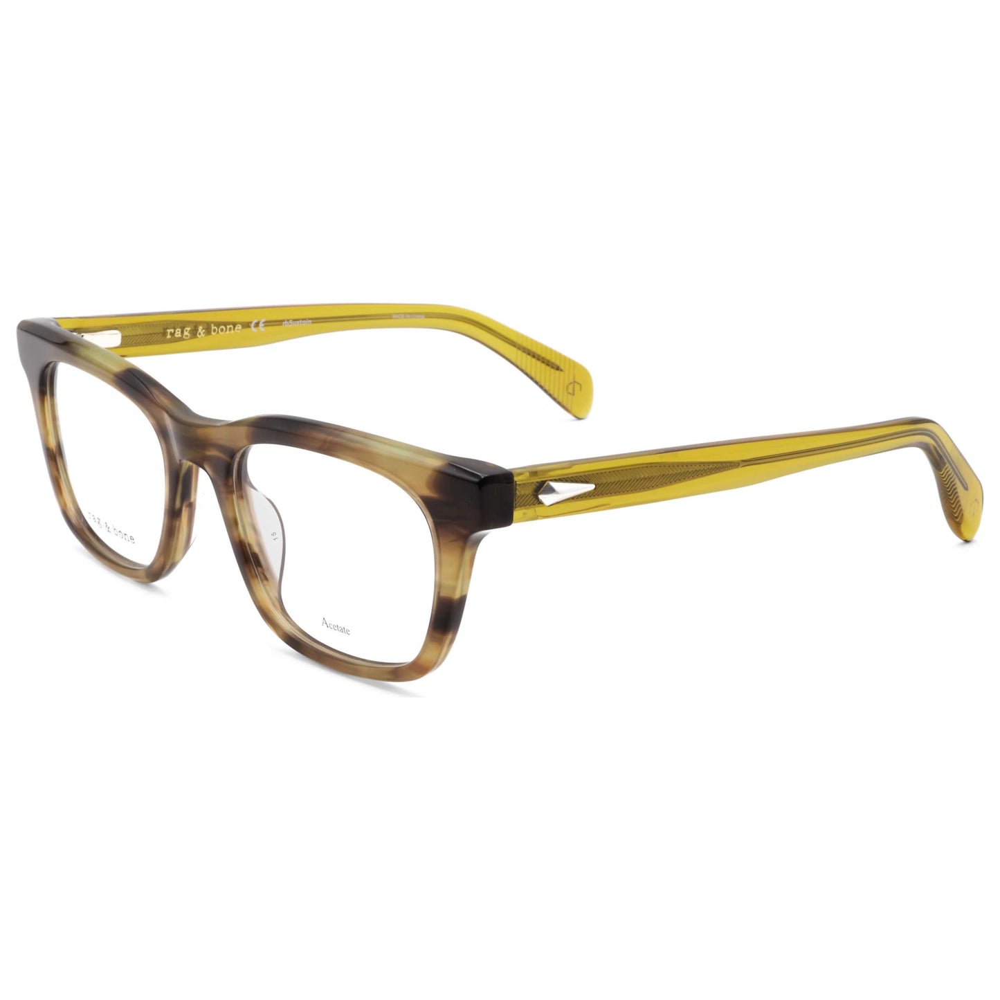 Front view of Rag & Bone Men's Opticals RNB8002-G-S2W-52