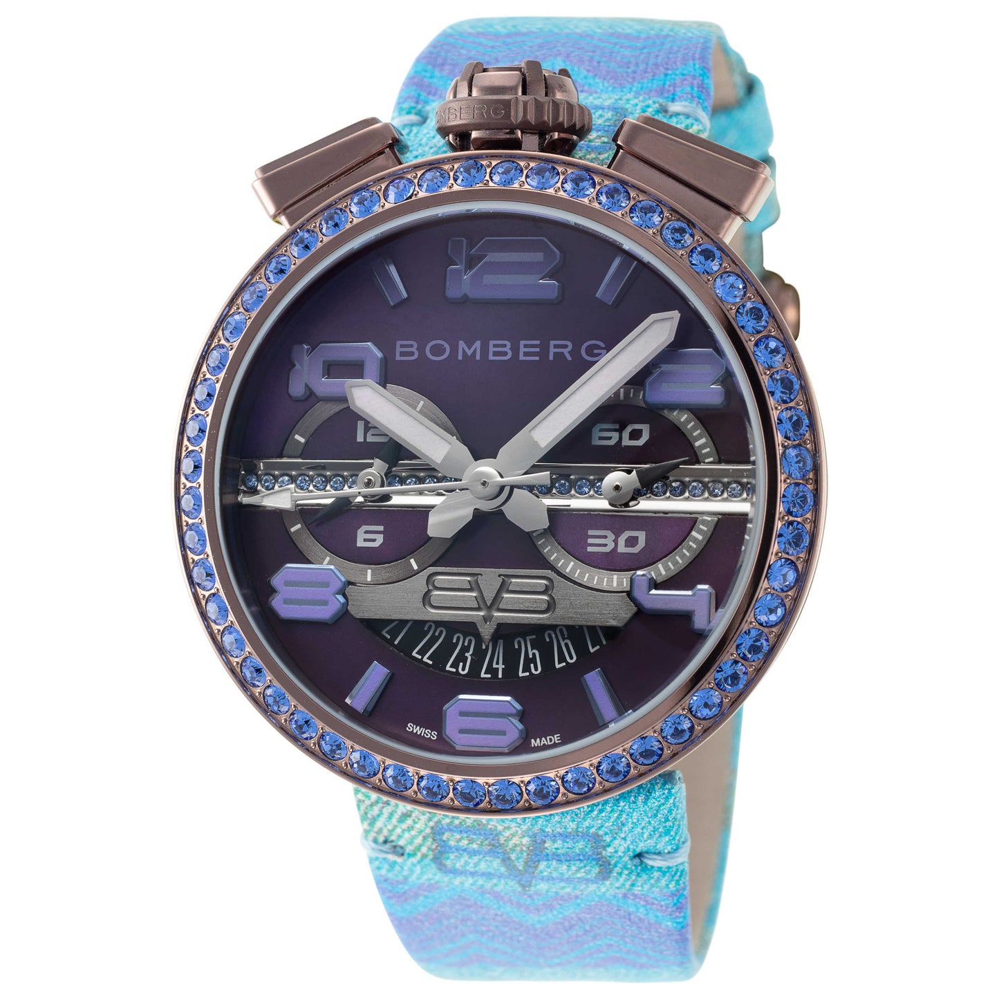 Front view of Bomberg 1968 Women's Quartz Watch RS40CHPBA-26C-3