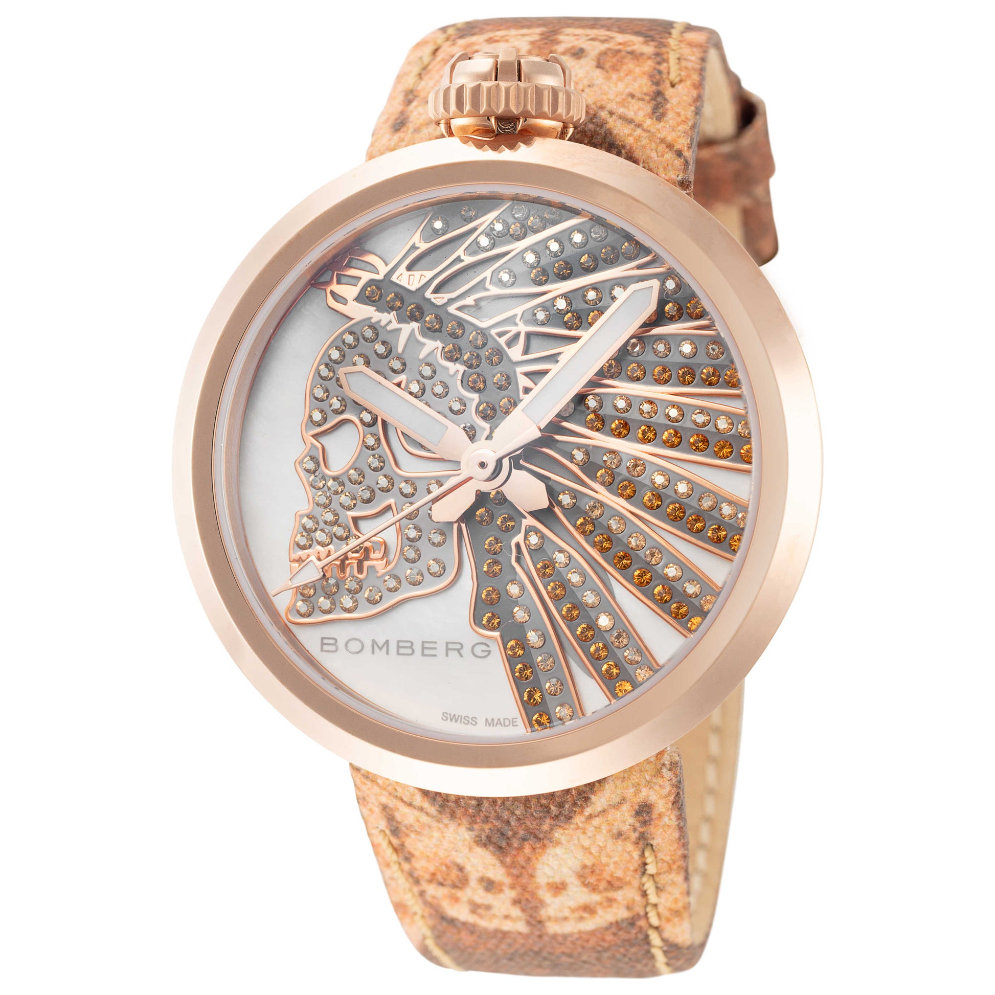 Front view of Bomberg 1968 Women's Quartz Watch RS40H3PPK-171-3