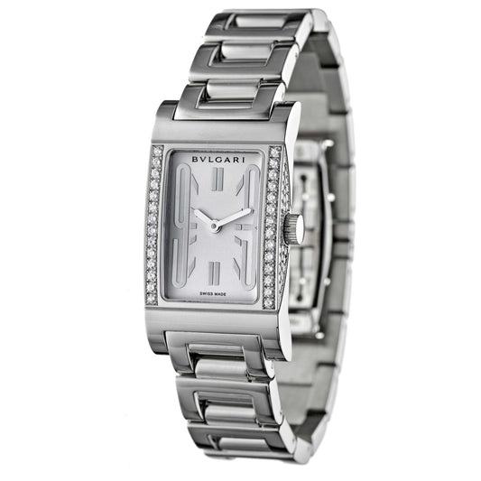 Front view of Bulgari Rettangolo Women's Quartz Watch RTW39GD2G