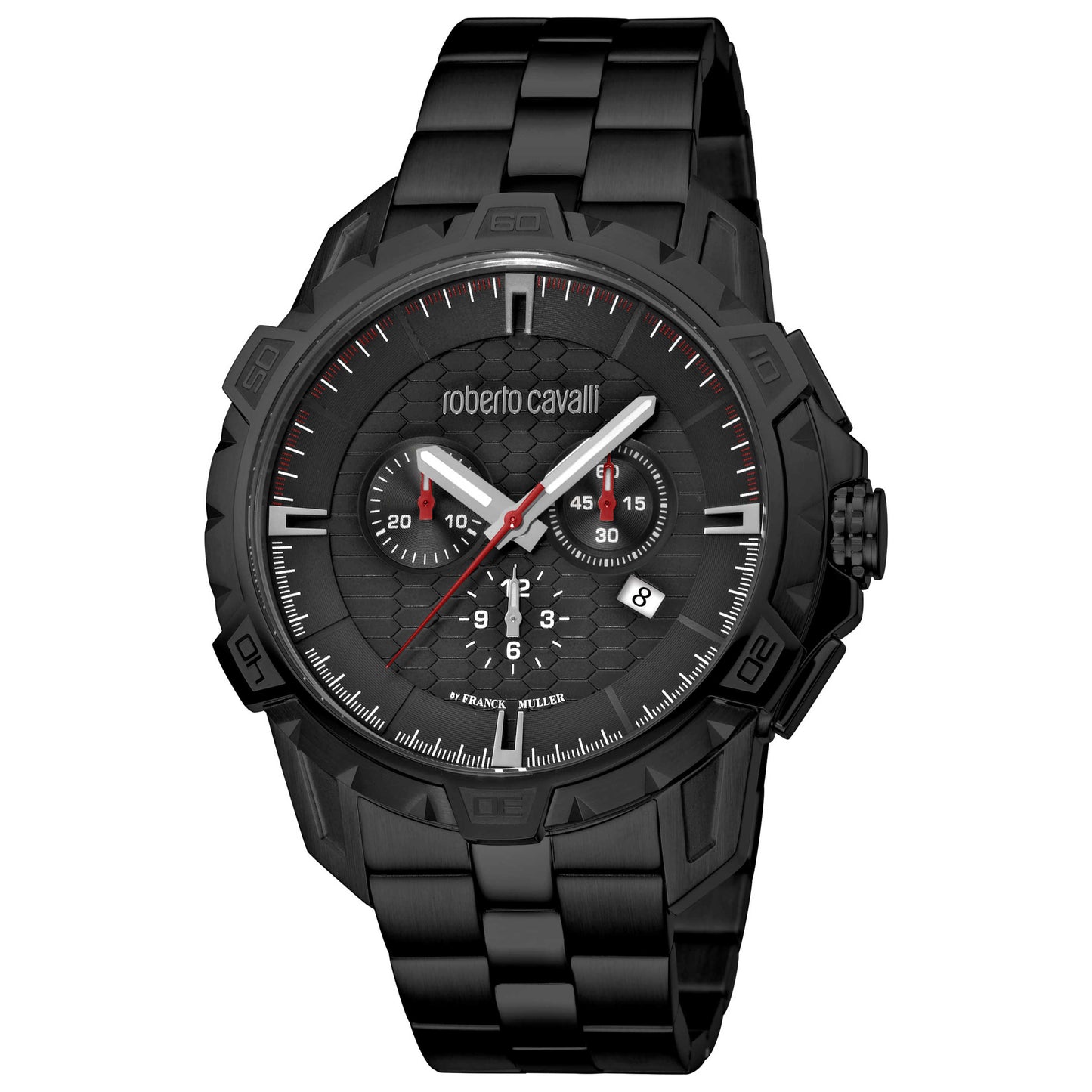 Front view of Roberto Cavalli RC-83 Men's Quartz Watch RV1G084M0086