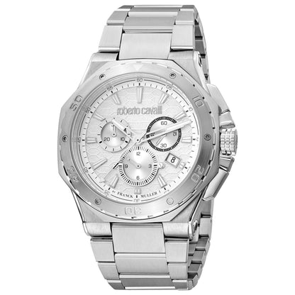 Front view of Roberto Cavalli by Franck Muller Men's Quartz Watch RV1G153M0041