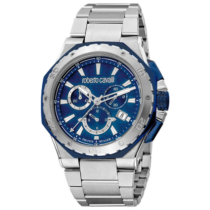 Front view of Roberto Cavalli by Franck Muller Men's Quartz Watch RV1G153M0071
