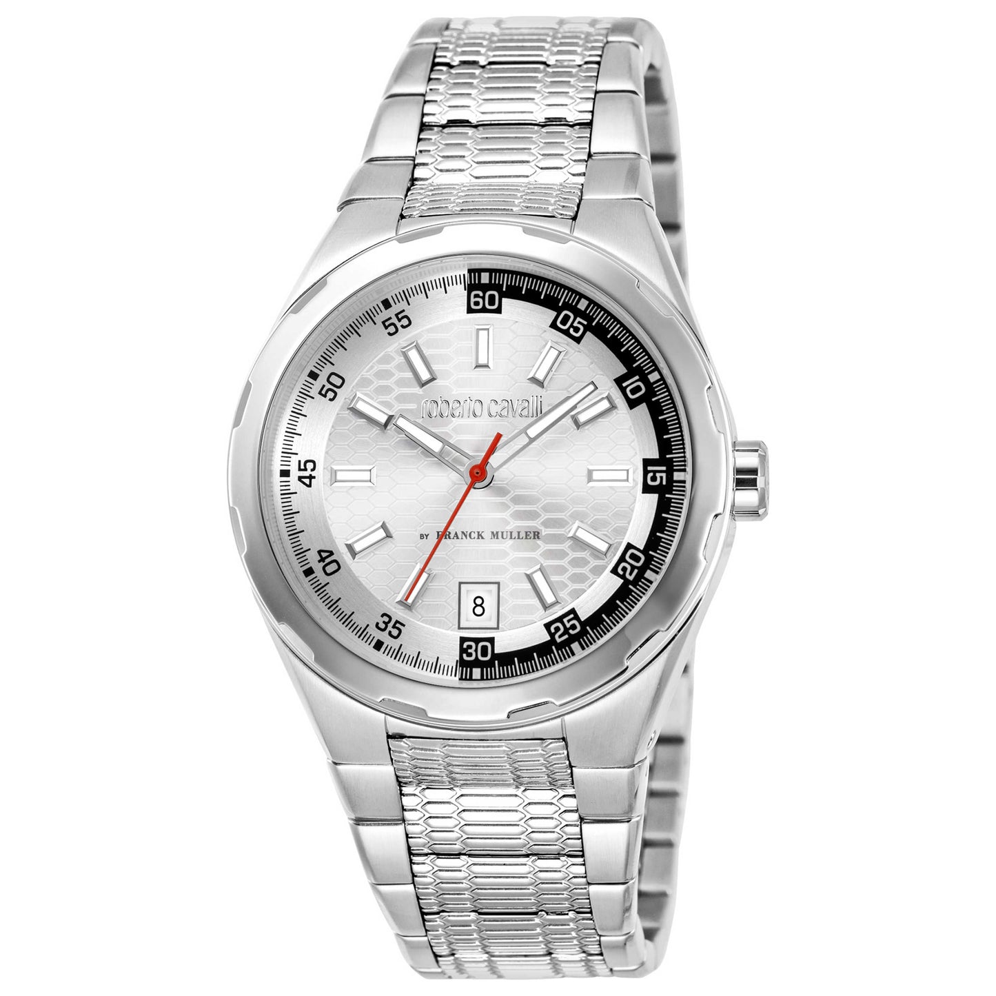 Front view of Roberto Cavalli by Franck Muller Men's Quartz Watch RV1G175M0041