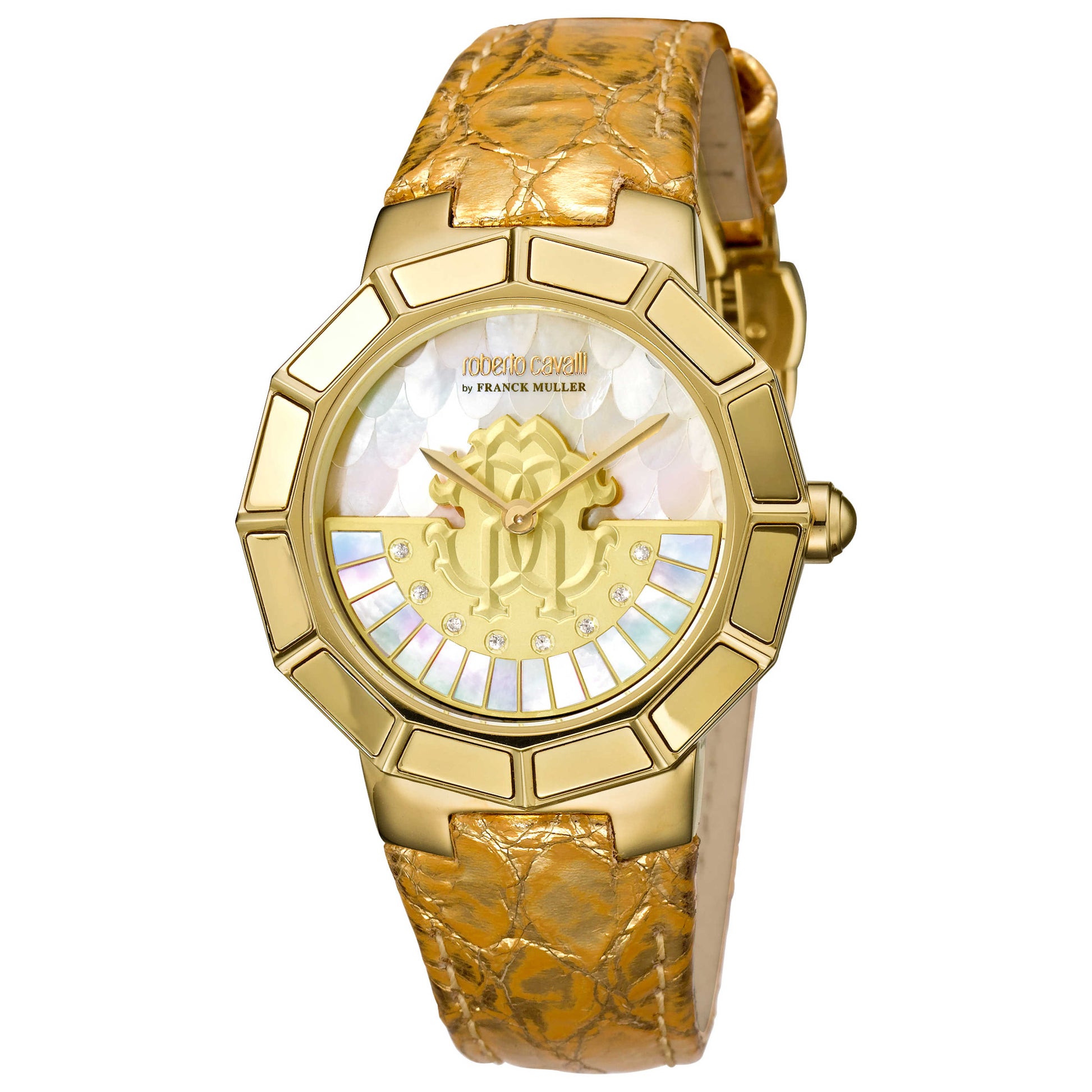 Front view of Roberto Cavalli Rotating Dial Women's Quartz Watch RV2L011L0036
