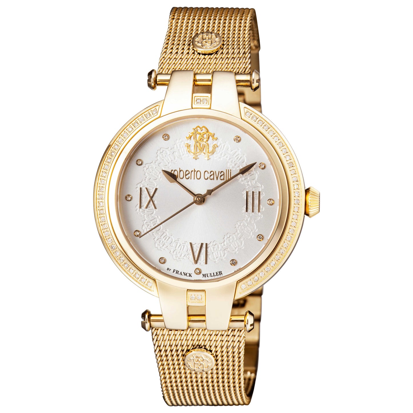 Front view of Roberto Cavalli Diamond Classic Women's Quartz Watch RV2L026M0036