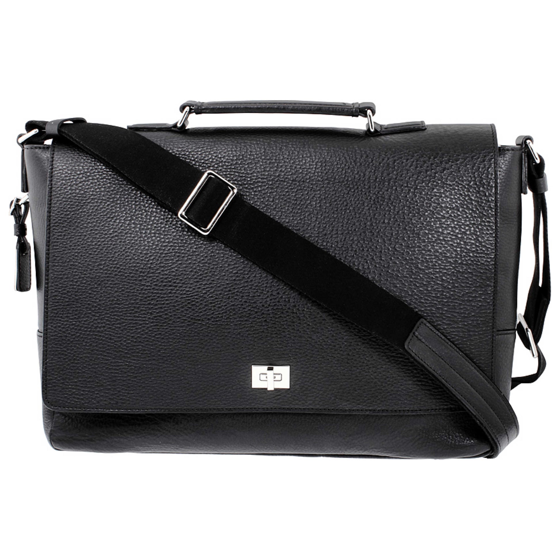 Front view of Shinola Classic Men's Handbags S0320056629 black