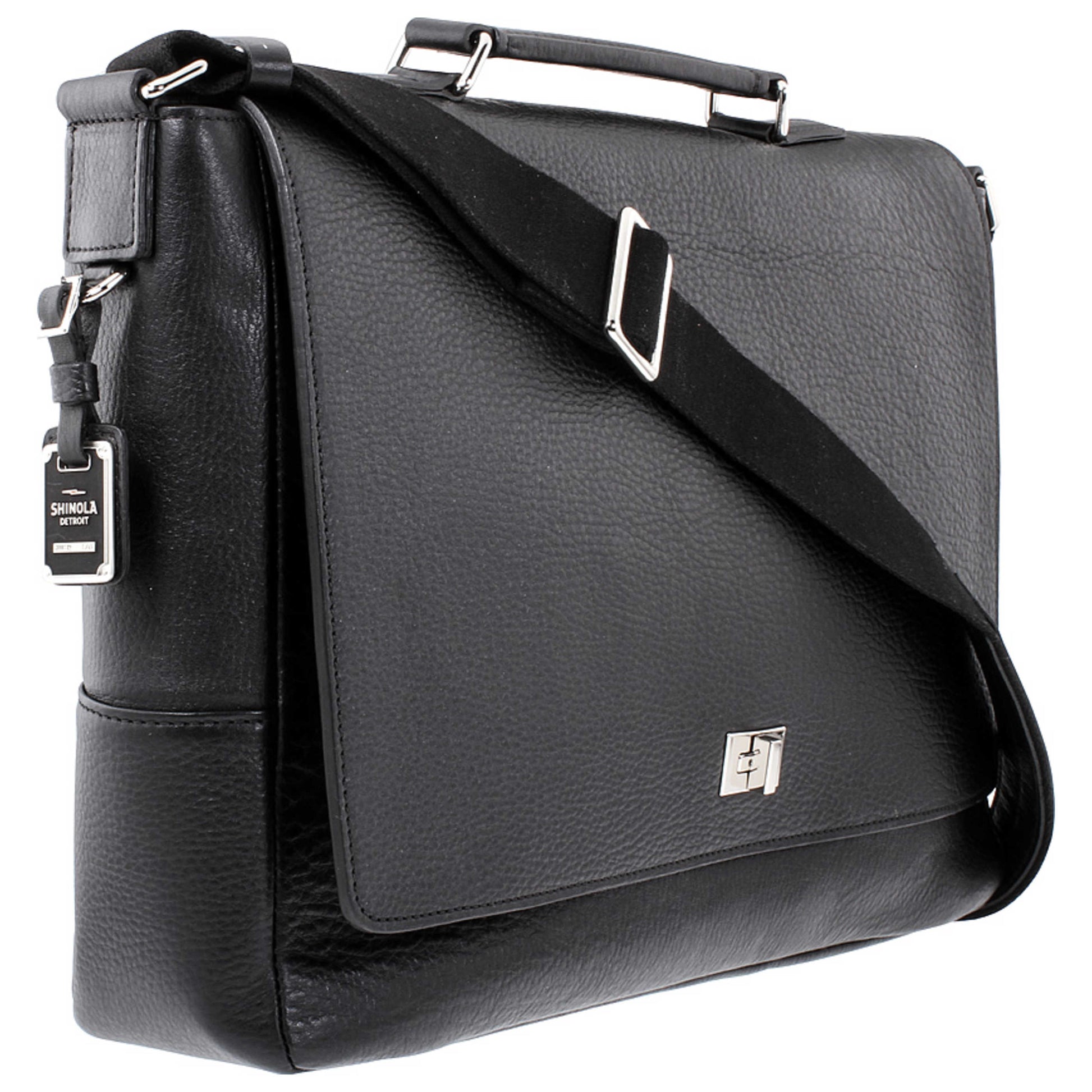 Shinola Classic Men's Handbags S0320056629 black - Image #3