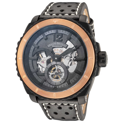 Front view of Armand Nicolet L09 Men's Manual-Wind Watch S619AQN-BN-P160N