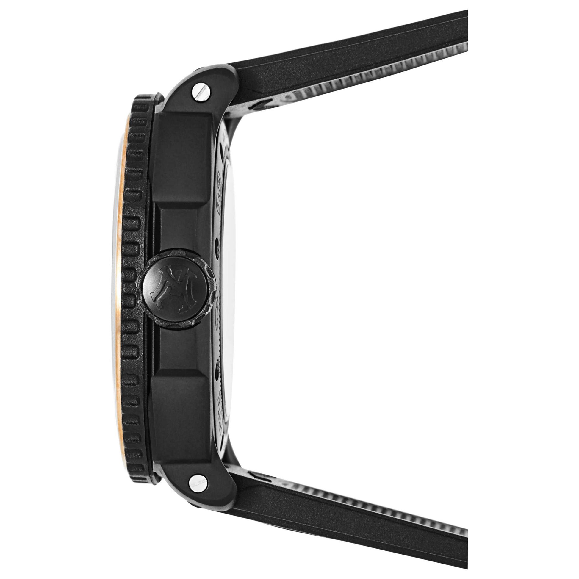 Right view of Armand Nicolet L09 Men's Manual-Wind Watch S619AQN-BU-G9610