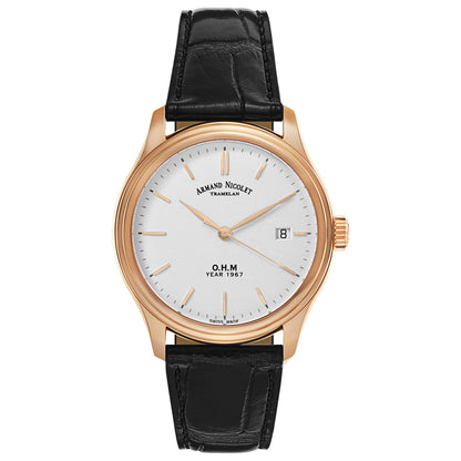 Front view of Armand Nicolet L15 Men's Automatic Watch S780AAA-AS-PI0780NA