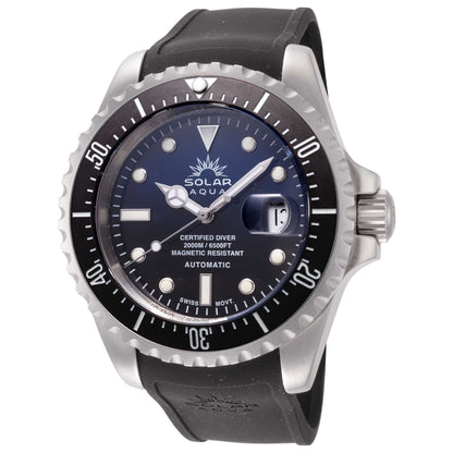 Front view of Solar Aqua Deep Bay Men's Automatic Watch SA0020.0002-2