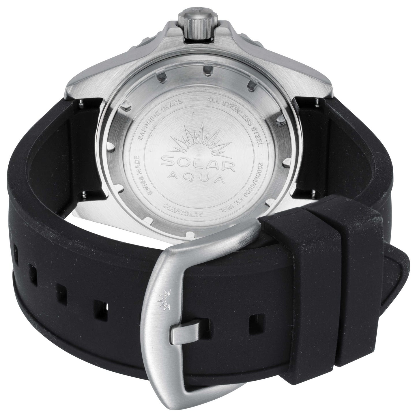 Back view of Solar Aqua 2000M Men's Automatic Watch SA0020.0003