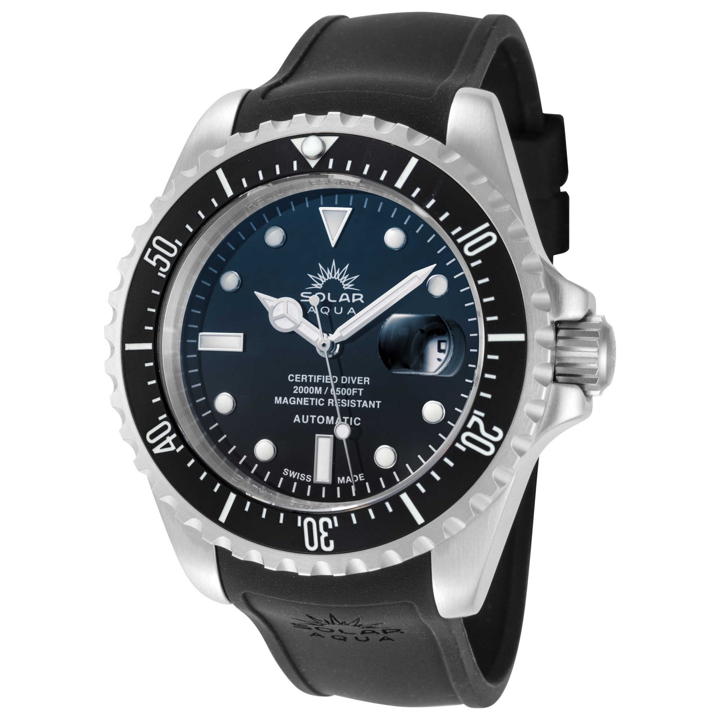 Front view of Solar Aqua 2000M Men's Automatic Watch SA0020.0003