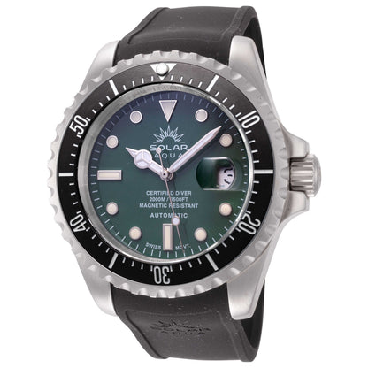 Front view of Solar Aqua Deep Bay Men's Automatic Watch SA0020.0004-2