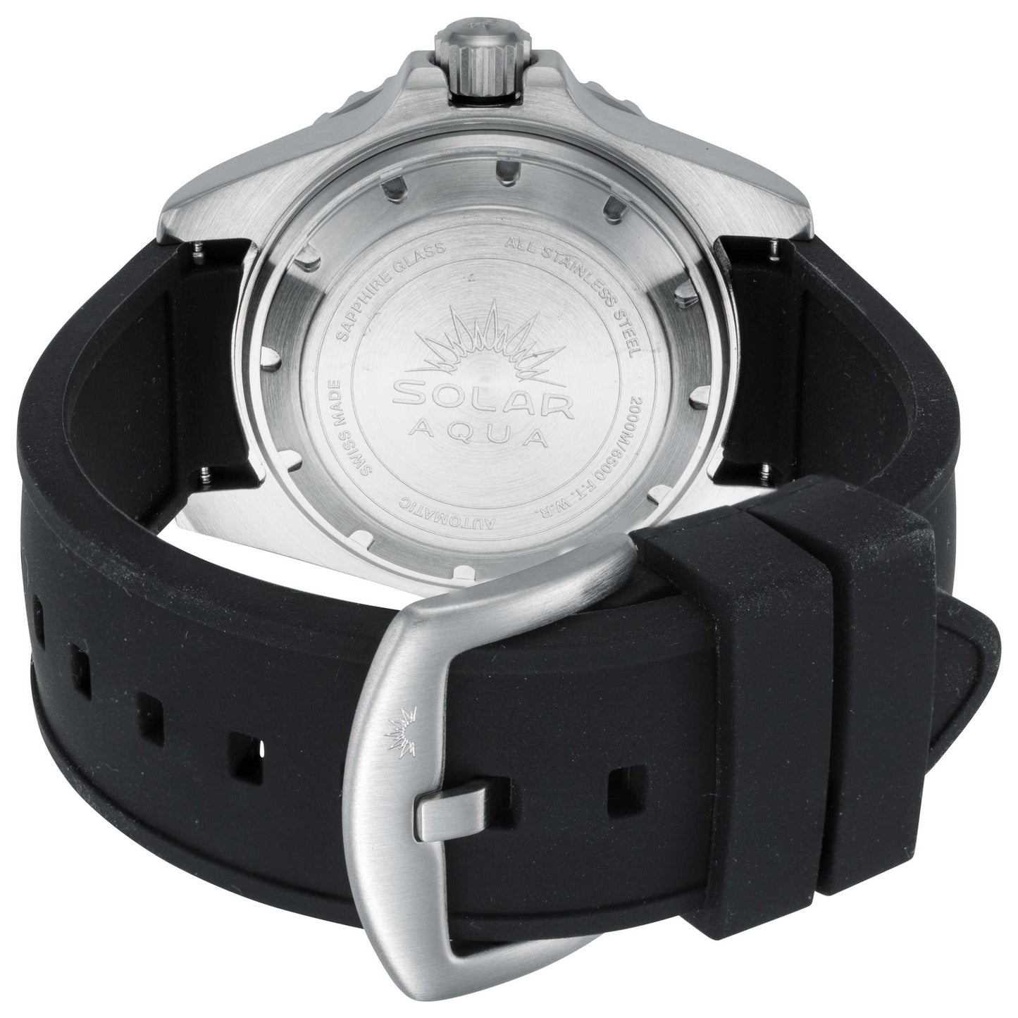 Back view of Solar Aqua 2000M Men's Automatic Watch SA0020.0004