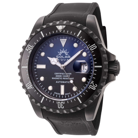 Front view of Solar Aqua Deep Bay Men's Automatic Watch SA0020.0012-1