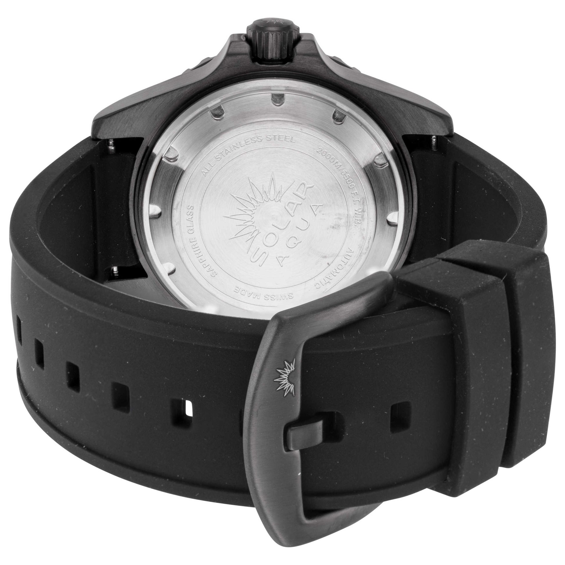 Back view of Solar Aqua 2000M Men's Automatic Watch SA0020.0012