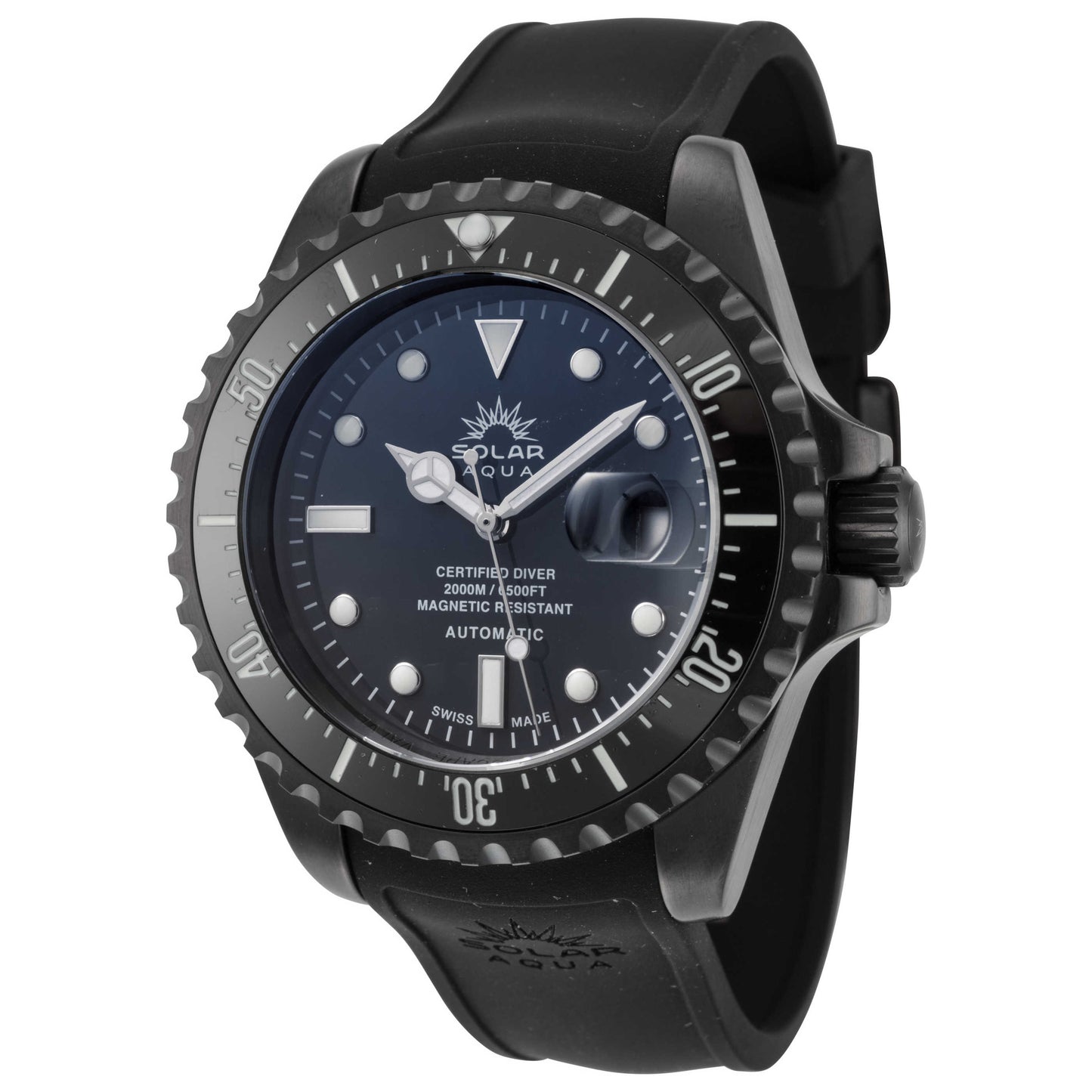 Front view of Solar Aqua 2000M Men's Automatic Watch SA0020.0013