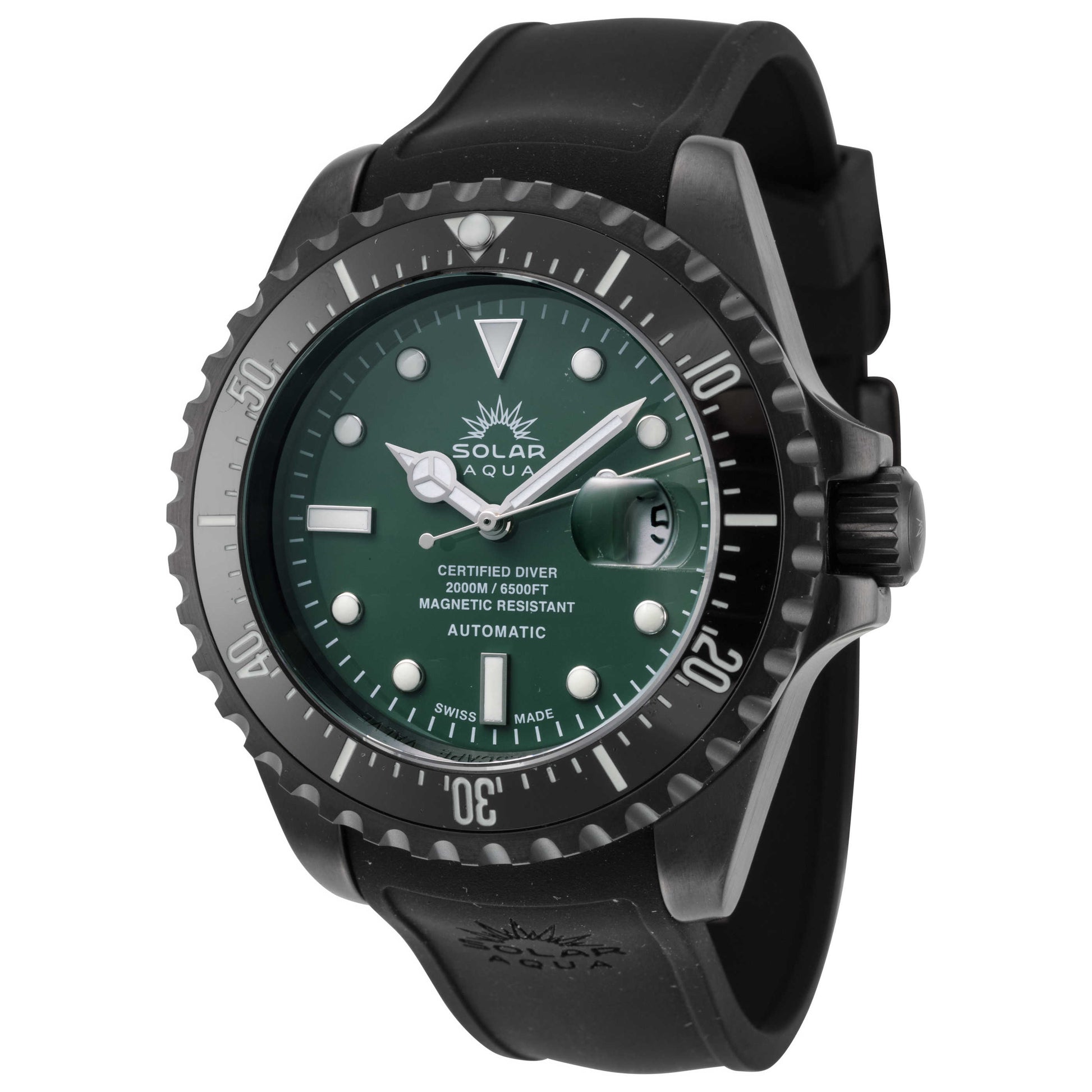 Front view of Solar Aqua 2000M Men's Automatic Watch SA0020.0014