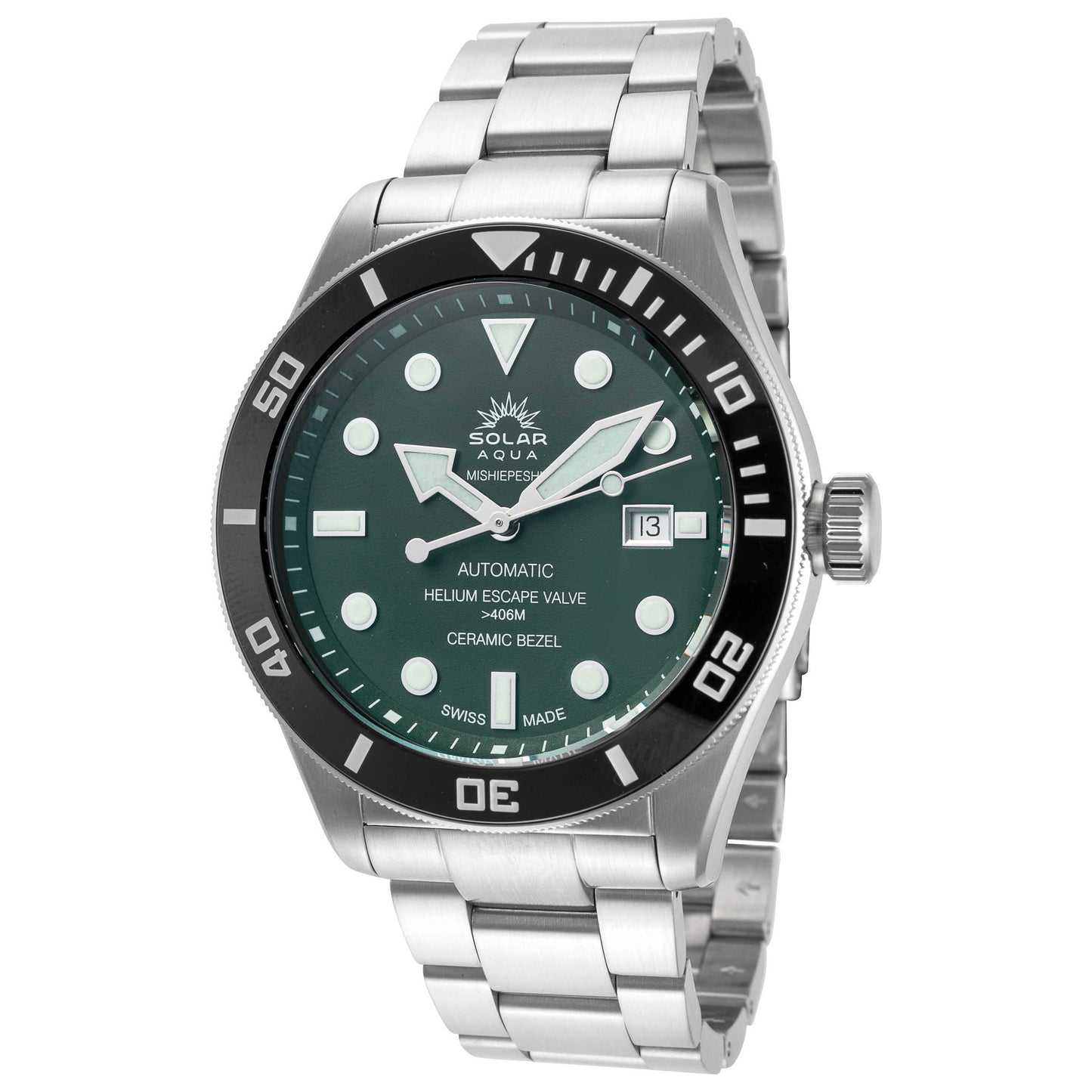 Front view of Solar Aqua Mishiepeshu Men's Automatic Watch SA0021.0011