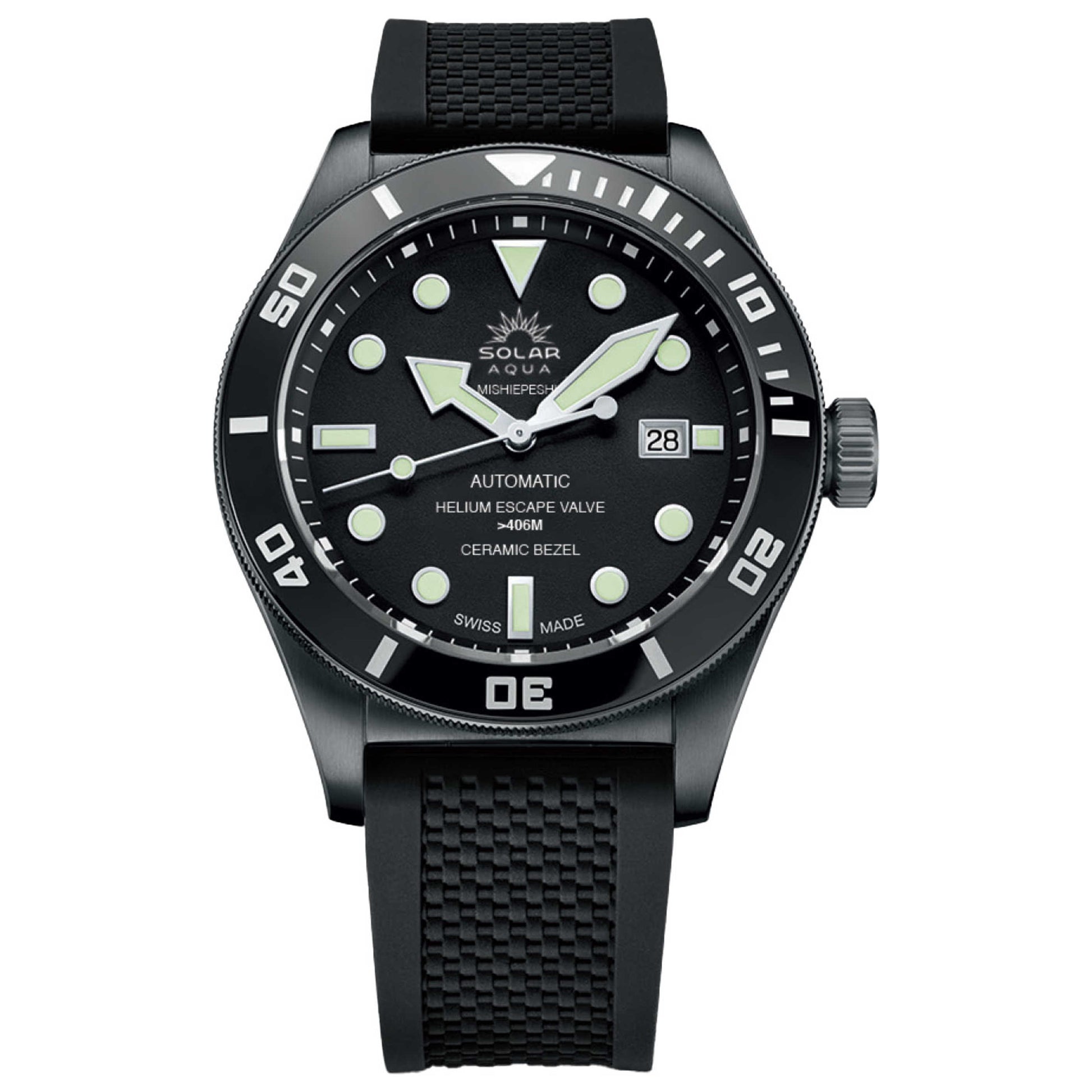 Front view of Solar Aqua Mishiepeshu Men's Automatic Watch SA0021.0012