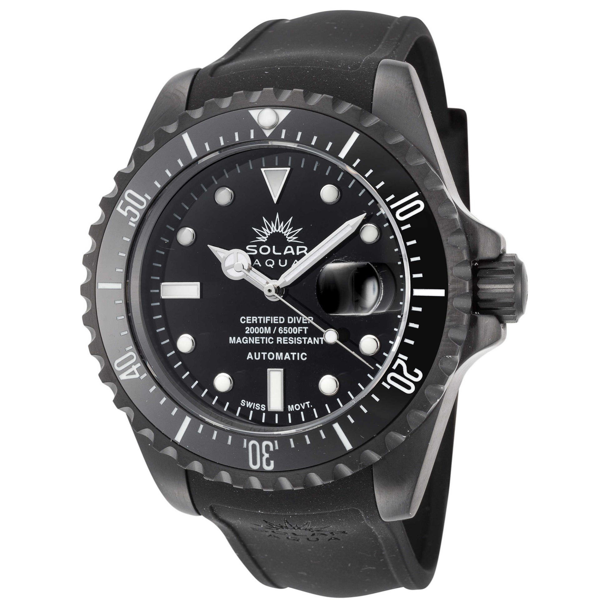 Front view of Solar Aqua 2000M Men's Automatic Watch SA0030.0011