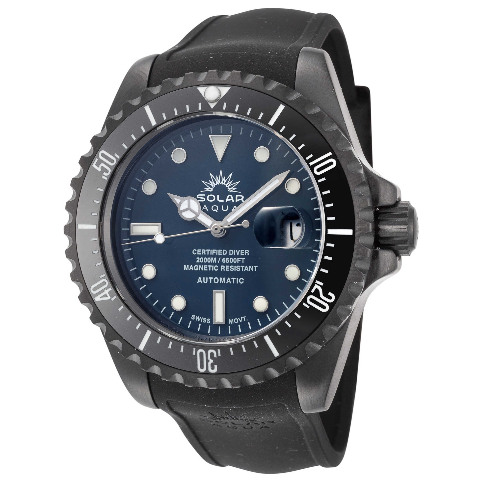 Front view of Solar Aqua 2000M Men's Automatic Watch SA0030.0012