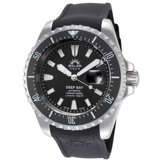 Front view of Solar Aqua Deep Bay Men's Automatic Watch SA0030.0021-1