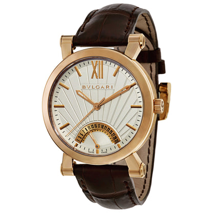 Front view of Bulgari Sotirio Bulgari Men's Automatic Watch SBP42WGLDR