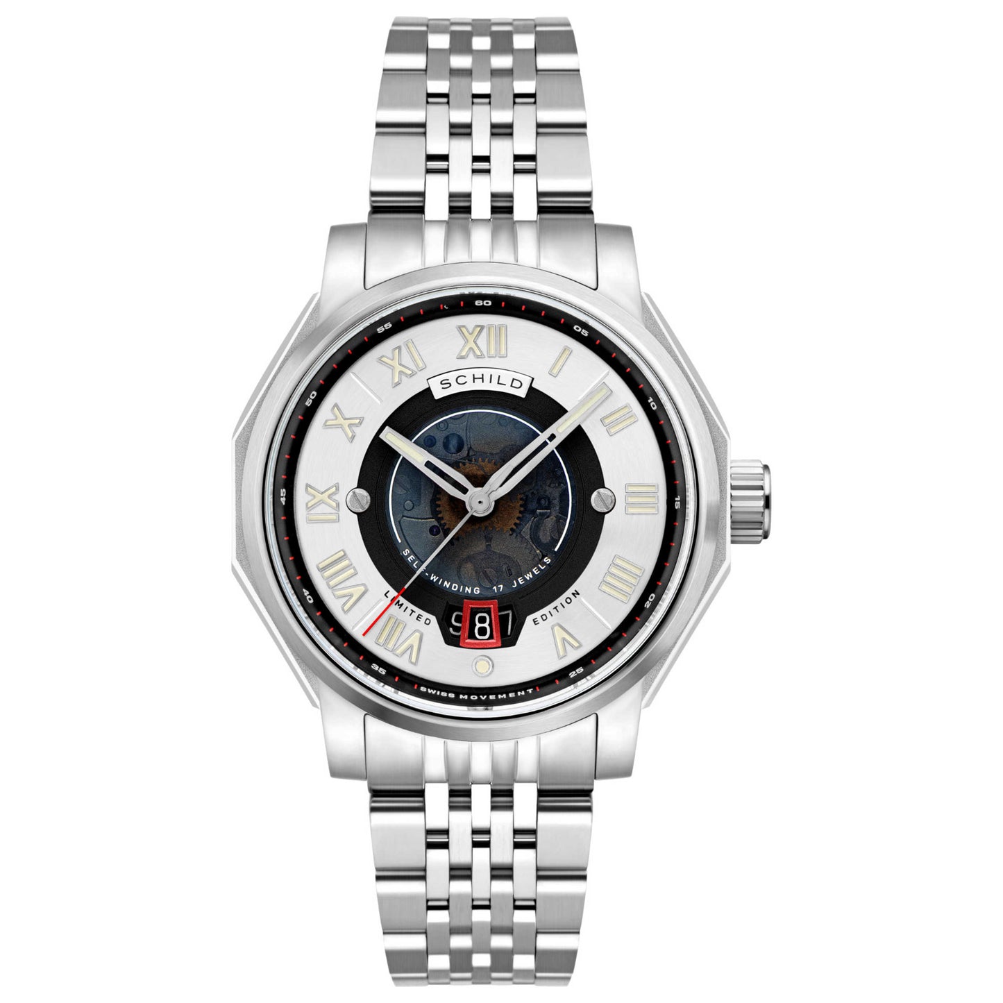 Front view of Schild Johann Men's Automatic Watch SC-1003-11